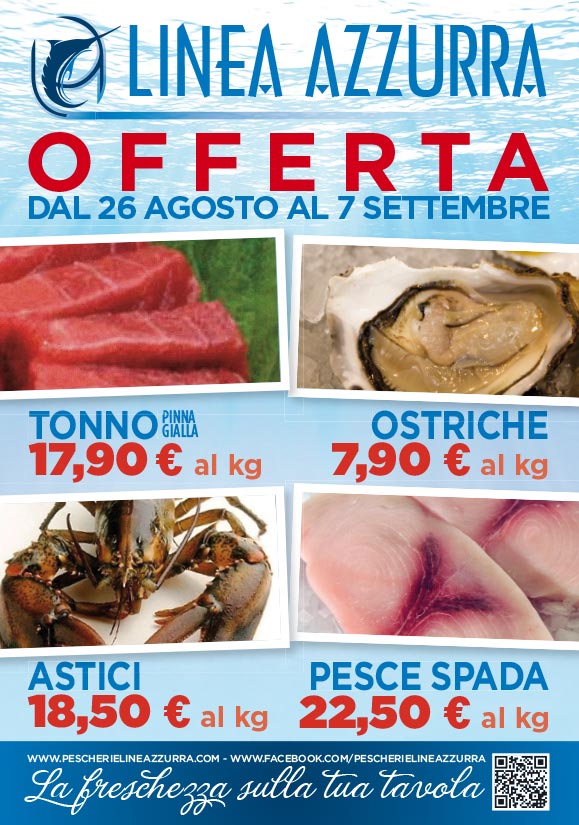 Offerte del Giorno!  Pescherie Linea Azzurra Genova pesce fresco ingrosso  franchising